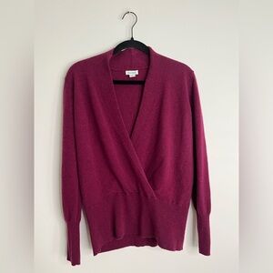 Sundance Deep Red Cherry Women's Cashmere Cardigan